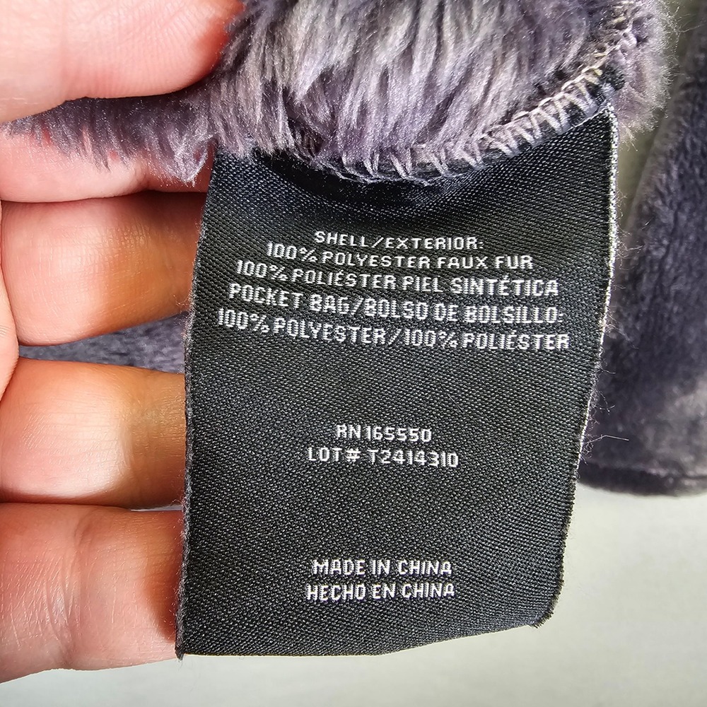 32 Degrees Heat Womens Fleece Jacket Charcoal Gray Full Zip Mock Neck Size S - Picture 6 of 8